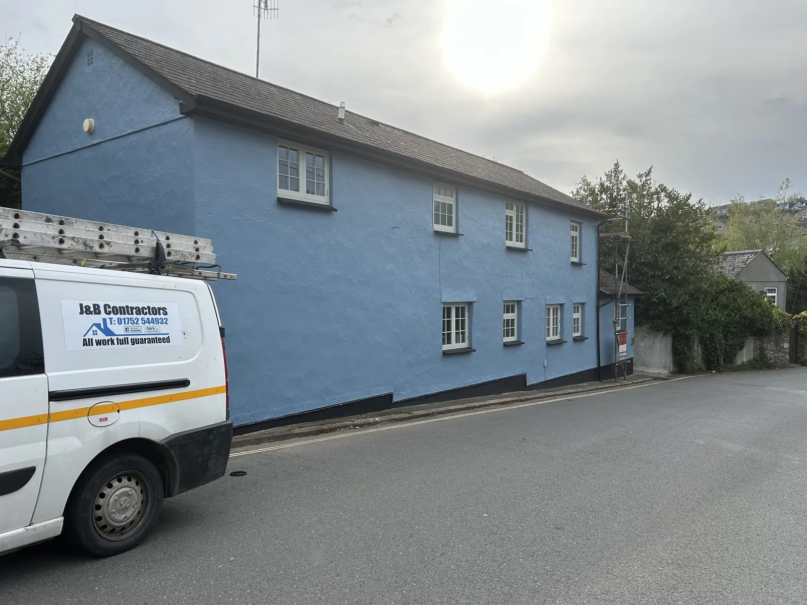 Exterior painting of a detached house in Torquay